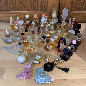 70 Bottle Vintage Perfume Collection